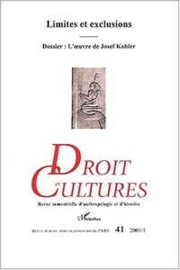  Collectif - Droit et cultures N° 41-2001/1 : Limites et exclusions.