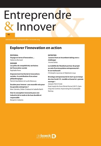 Entreprendre & Innover n° 46. Explorer l'innovation en action