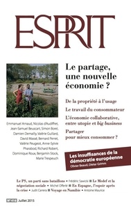  Collectif - Esprit Juillet 2015 - Le partage, une nouvelle économie ?.