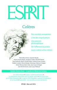  Collectif - Esprit mars-avril 2016 - Colères.