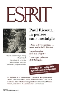  Collectif - Esprit novembre 2013 - Paul Ricoeur, la pensée sans nostalgie.