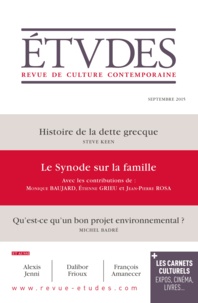  Collectif - Etudes Septembre 2015 - Le Synode sur la famille.
