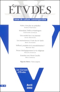  Collectif - Etudes Tome 396 N° 4 Avril 2002.