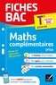  Collectif - Fiches bac Maths complémentaires Tle (option) - Bac 2024 - nouveau programme de Terminale.