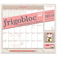 Frigobloc Mensuel 2027 Déco Chats - Calendrier organiseur familial (de janv. à déc. 2027)