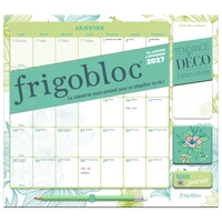 Frigobloc Mensuel 2027 Déco Végétal - Calendrier organiseur familial (de janv. à déc. 2027)