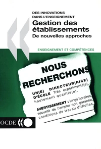 Gestion Des Etablissements. De Nouvelles Approches