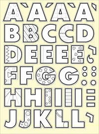 Gommettes à colorier alphabet