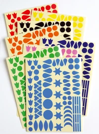 Gommettes fantaisie multiformes