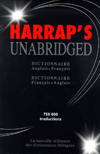  Collectif - Harrap's Unabridged Dictionnaire Anglais-Français/Français-Anglais Coffret en 2 volumes.