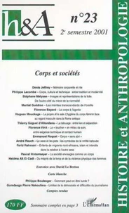 Histoire & anthropologie N°23, 2ème semestre 2001 : Corps et sociétés
