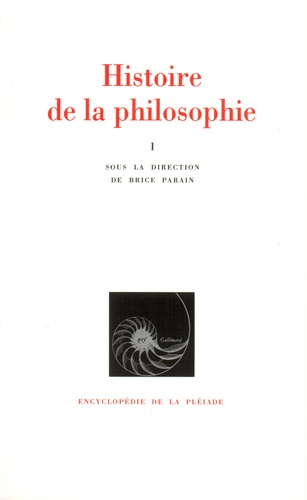 Histoire De La Philosophie. Tome 1