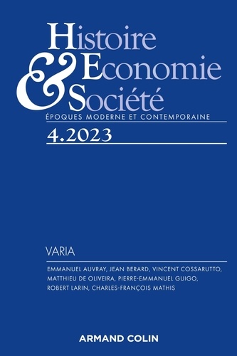 Histoire, Economie et Société 4/2023. Varia