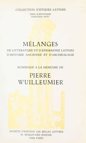 Hommage A P. Wuilleumier 1e édition