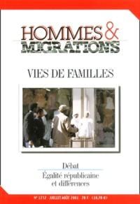  Collectif - Hommes & Migrations N°1232 Juillet-Aout 2001 : Vies De Familles.