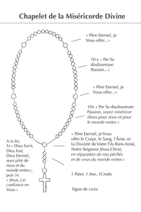Image chapelet de la miséricorde divine par 20 ex - F66a