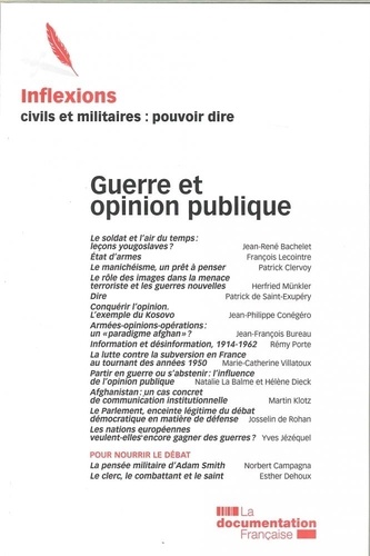  Collectif - Inflexions N°14 Guerre Et Opinion Publique (2010).
