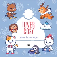 Instant coloriage - Hiver cosy