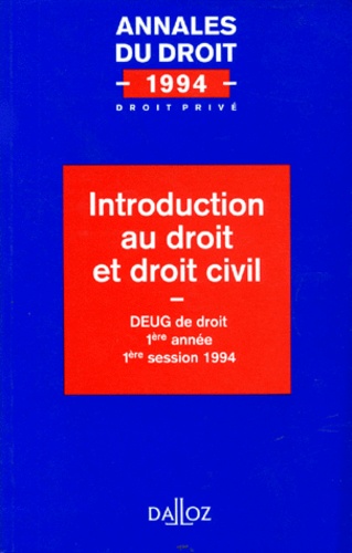  Collectif - Introduction Au Droit Et Droit Civil.