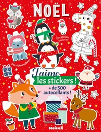 J'aime les stickers - Noël - + de 500 autocollants ! - Des stickers à colorier - Des stickers pailletés
