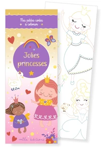 Jolies princesses - Mes petites cartes à colorier