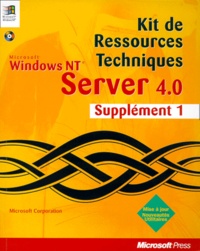  Collectif - Kit De Ressources Techniques Windows Nt Server 4.0. Supplement 1, Avec Un Cd-Rom En Anglais.