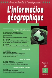 L'information géographique Volume 66 Mars 2002