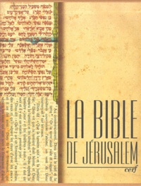  Collectif - La Bible De Jerusalem. Toile Brune.