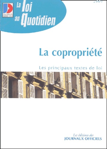  Collectif - La Copropriete. Edition 2001.