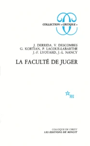 La Faculté de juger
