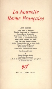 Collectif - La Nouvelle Revue Française N° 221 mai 1971 : Jean Grenier.