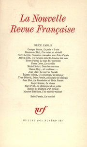  Collectif - La Nouvelle Revue Française N°223 juillet 1971 : Brice Parain.