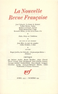  Collectif - La Nouvelle Revue Française N° 292, avril 1977 : .