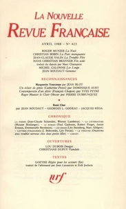 La Nouvelle Revue Française N° 423, avril 1988