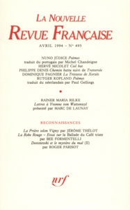  Collectif - La Nouvelle Revue Française N° 495, avril 1994 : .