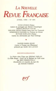 La Nouvelle Revue Française N° 495, avril 1994