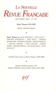  Collectif - La Nouvelle Revue Française N°501 octobre 1994 : Henri Thomas (1912-1993).