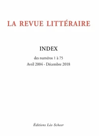 La Revue Littéraire Index (gratuit)