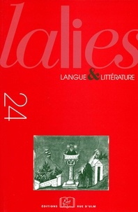  Collectif - Lalies N° 24/2004 : Langue et littérature.