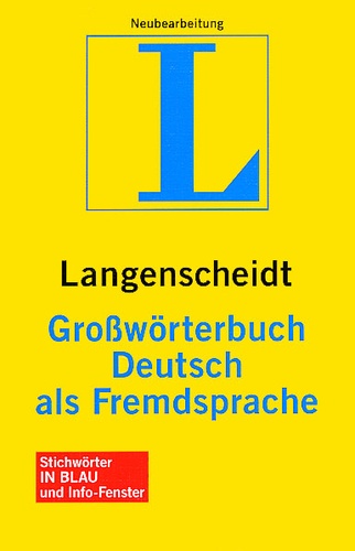  Collectif - Langenscheidt Grossworterbuch Deutsch Als Fremdsprache.