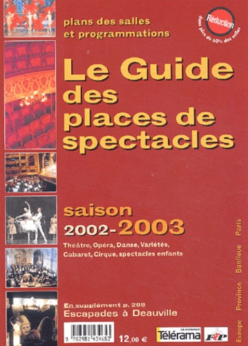  Collectif - Le Guide Des Places De Spectacles. Saison 2002-2003.