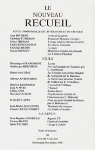 Collectif - Le Nouveau Recueil N°48 Septembre-Novembre 1998.