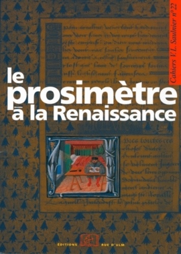  Collectif - Le prosimètre à la Renaissance.