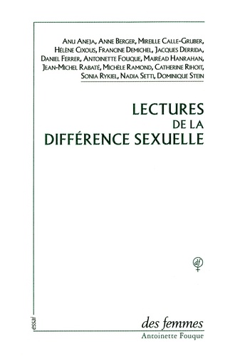 Lectures de la différence sexuelle. Actes du colloque Paris-VIII, CIPH Paris, octobre 1990