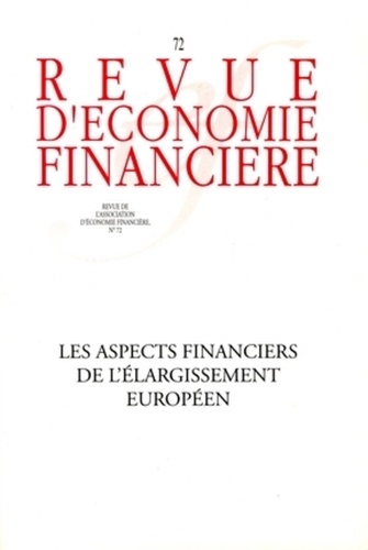  Collectif - Les aspects financiers de l'élargissement européen - N°72.