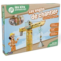 Les engins de chantier - Kit Créatif Pandacraft - 4-7 ans