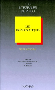  Collectif - Les Présocratiques.