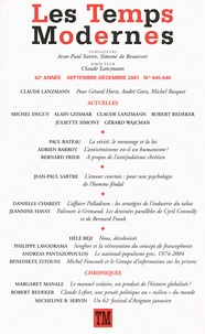  Collectif - Les Temps Modernes N° 645-646, Septembr : .