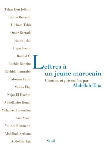  Collectif - Lettres à un jeune marocain choisies et présentées par Abdellah Taia.