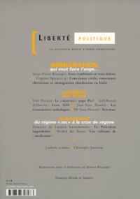 Téléchargement gratuit de livres Google Liberté politique N° 14 Octobre-Novembre 2000 : Immigration. Lumineux XIXème siècle. Quinquennat (French Edition) par 